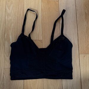 Black Lace-Trim Bralette - Women's Intimates